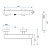 Shower Faucet Rea Venti Brush Copper