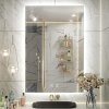 Bathroom LED Mirror REA SQR 50x100cm