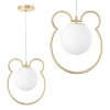 CEILING LAMP CHANDELIER TOOLIGHT G105-1W GOLD WHITE