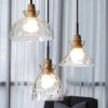 Pendant Lamp TOOLIGHT APP1183-1CP B Black Gold Metal Glass E27 1-light point