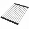 Roll-Up Dish Drying Rack For Sink Rea P12298 Black