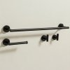 BATHROOM HOOK SET REA ARI BLACK 4 PIECES