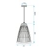 Pendant Lamp TOOLIGHT APP1329-1CP E27