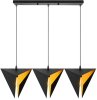 Pendant Lamp TOOLIGHT APP254-3CP Geometric Black Triple Triangles 3-light points E27 17,5x70x25cm