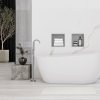 Built-in Stainless Steel Bathroom Shelf 30X30 Brushed Steel