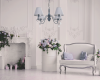 Pendant Lamp TOOLIGHT APP991-4CP Cristal 4-light points E14 80x80x36-100cm