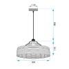 Lamp APP1317-1CP 30x30x15cm