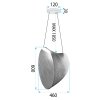 PENDANT CEILING LAMP TOOLIGHT LHJ055-1CP BROWN