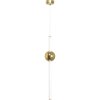 Pendant LED Lamp TOOLIGHT APP476-CP LONG White Gold 1-light point 12W 10x10x59-119cm