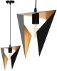 Pendant Lamp TOOLIGHT APP253-1CP Geometric Triangle Black 1-light point E27 17,5x17,5x25cm