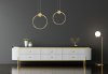 Pendant LED Lamp TOOLIGHT APP1393-CP Gold 30cm