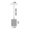 CEILING LAMP CHANDELIER TOOLIGHT APP1622-1CP BOHO BEIGE