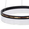Pendant LED Lamp TOOLIGHT APP1191-CP 40cm Black Plastic 32W + remote control
