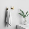 BATHROOM HOOK SET REA MATI BRUSH GOLD 4 PIECES