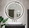 MIRROR REA MMJ BLACK 100CM LED