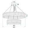 CEILING LAMP CHANDELIER TOOLIGHT APP1750-CP GOLD LED