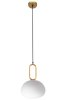 Pendant Lamp TOOLIGHT APP1073-1CP White Gold 1-light point E27 23x23x15-100cm
