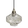 Pendant Lamp TOOLIGHT APP1121-1CP Transparent Glass E27 1-light point