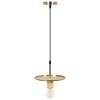 Pendant Lamp TOOLIGHT APP1181-1CP FLAT Gold Metal E27 1-light point