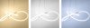 Pendant LED Lamp TOOLIGHT APP396-CP Modern Ring White + remote control 1-light point 40W 55x55x14,5cm