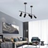 Pendant Lamp TOOLIGHT APP611-5C Modern 5 SPOTS Metal Black Loft 5-light points GU10 100x72cm