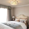 Ceiling Lamp Chandelier TOOLIGHT APP1238 Aluminium - Plastic White - Gold E27 3-light points