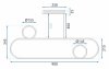 Pendant LED Lamp TOOLIGHT APP810-CP Chrome + remote control 1-light point 40 W 34,5x90x106cm