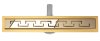 Linear drainage REA Greek Pro Mirror Gold 70