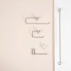 BATHROOM HANGER REA 9711A PRISM BRUSH STEEL