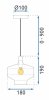 Pendant Lamp TOOLIGHT APP1121-1CP Transparent Glass E27 1-light point