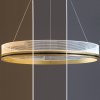 Pendant LED Lamp TOOLIGHT APP1189-CP 40cm Gold Metal Plastic 32W