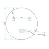 Bathroom LED Mirror REA HZJ 80cm