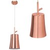 Pendant Lamp TOOLIGHT APP1036-1CP Rose-Gold 1-light point E27 13x13x26,5-107cm