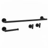 BATHROOM HOOK SET REA ARI BLACK 4 PIECES