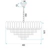 CEILING LAMP CHANDELIER TOOLIGHT G057-CP 50cm GOLD