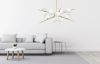 Pendant Lamp TOOLIGHT APP998-12CP Gold 12-light points G9 65x70x90cm