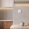 Toolight Single Switch With Frame Oste Jnh006-w Beige