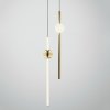 Pendant LED Lamp TOOLIGHT APP476-CP LONG White Gold 1-light point 12W 10x10x59-119cm