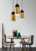 Pendant Lamp TOOLIGHT APP196 FOX B Bell Metal Black - Gold Pink E27 1-light point