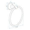 Bathroom hanger Brush Gold 332867