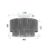PENDANT CEILING LAMP TOOLIGHT APP1838-1F BLACK/BROWN