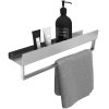 BATHROOM SHELF REA SF01-450 45CM BRUSH STEEL