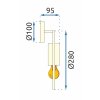 Wall Light Toolight APP922-1W GU10 gold