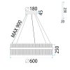 CEILING LAMP CHANDELIER TOOLIGHT APP1516-CP60 CHROME