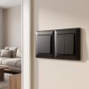 Toolight Double Socket Frame Oste Jnh014-2f Black