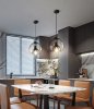 Pendant Lamp TOOLIGHT APP1027-1CP Black Round 1-light point E27 25x25x45-100cm
