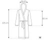 Bathrobe women Jordan Ecru Grey M