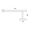 Paper Holder Rea 39105 Ori Titanium