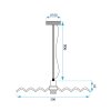 Pendant Lamp TOOLIGHT APP1453-1CP Gold E27
