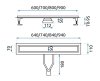 Linear Drainage REA Neox Superflow Brush Nickel 60